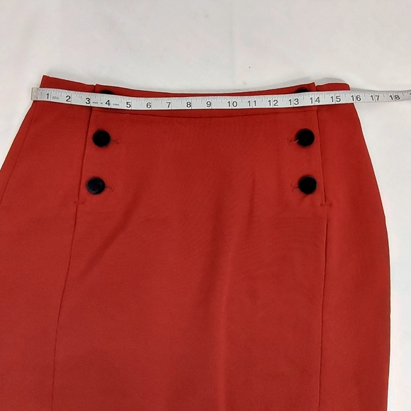 FRNCH  Side Button Pencil Skirt  - Picture 9 of 10